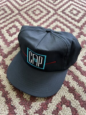 Vtg Cap RX Pill Cap Adjustable Fishing Hat Snapback Black EUC 80s | eBay