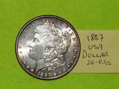 1887 Silber USA American Morgan Dollar (26,83 Gramm) Kombiporto