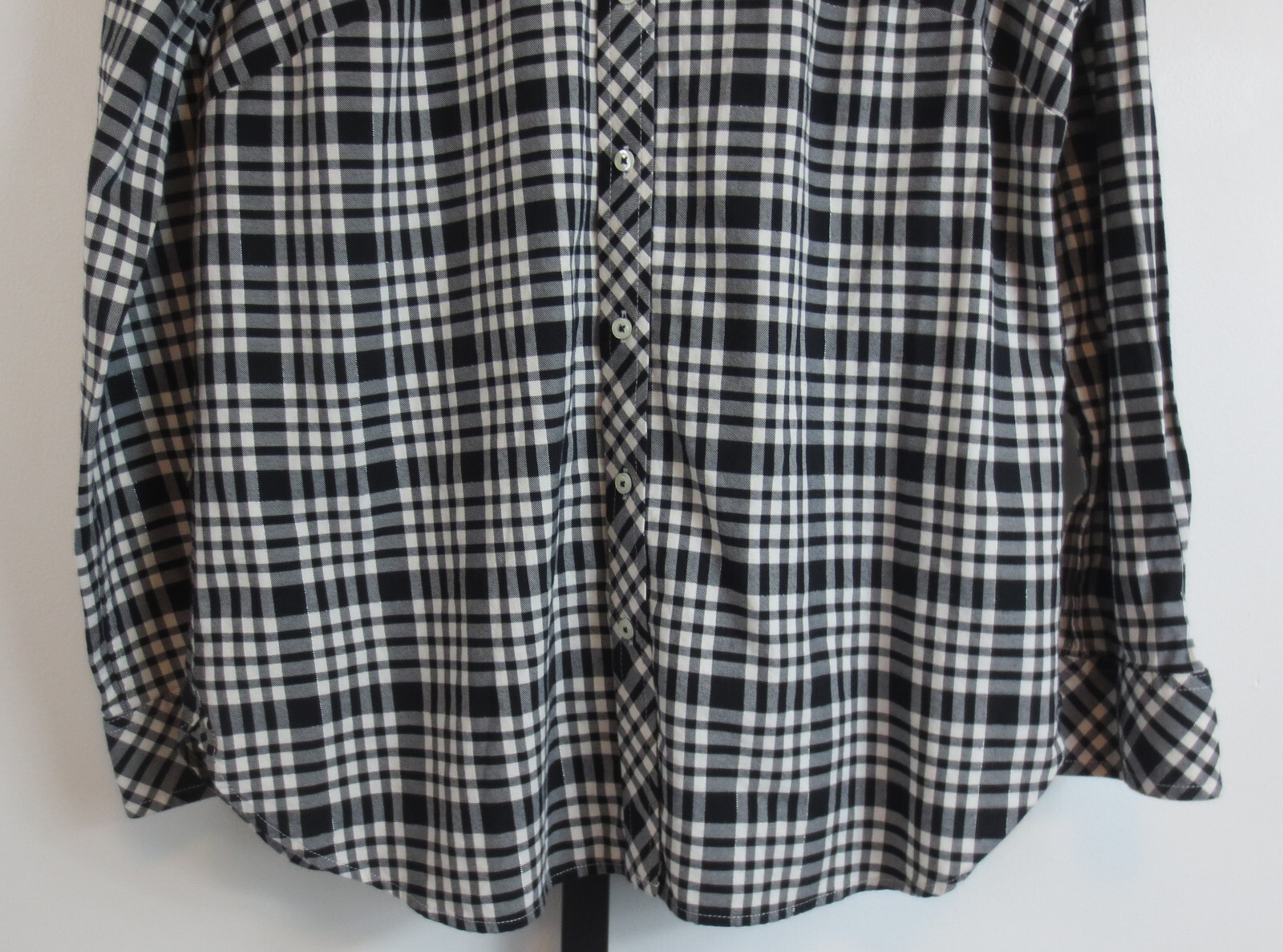Talbots Button Down Collared Top Womens M Long Sl… - image 3
