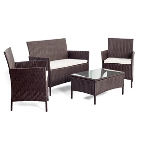Salotto rattan sintetico da giardino cioko x esterno set divano ... Set divano rattan