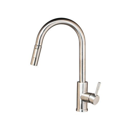 Hand Touch Sensor Kitchen Sink Faucet Pull Out Sprayer Swivel Mixer Taps Brushed - Picture 6 of 12