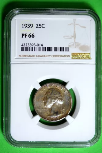 1939 NGC PF66 Washington Quarter #B27541