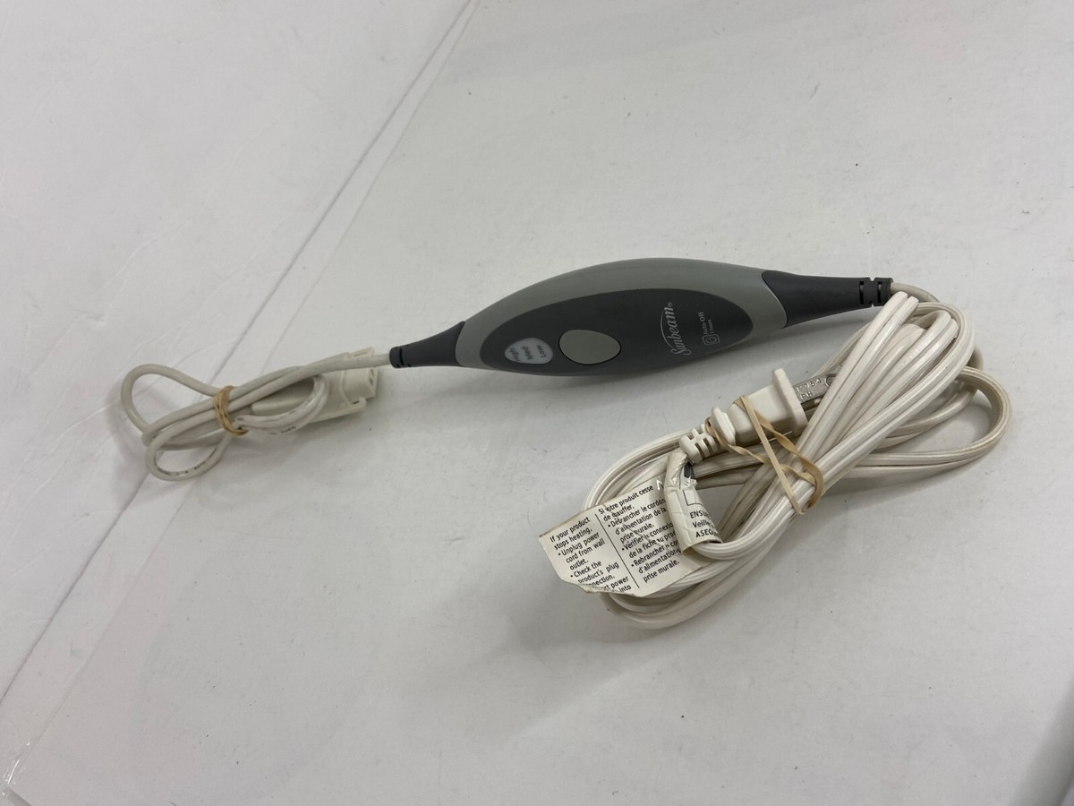 🍌 Sunbeam Heated Blanket Control Style N85AP Single Controller 3 PRONG Cord  | eBay