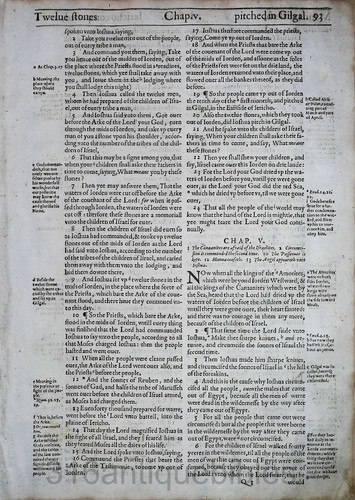 1612 GENEVA BIBLE FOLIO LEAF BOOK OF JOSHUA *YOU PICK * VGC PAGE - Picture 3 of 12