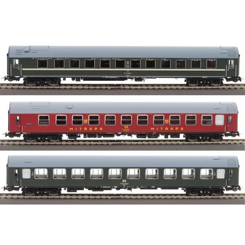 Piko 58245 3er Set Personenwagen D 244 Brest Köln, DR, Ep. IV H0 + Neu