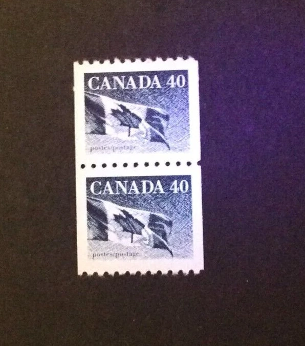BroadviewStamps COIL SALE!  Canada #1194CT1 untagged error pair!  Bileski pack. - Image 3 of 3