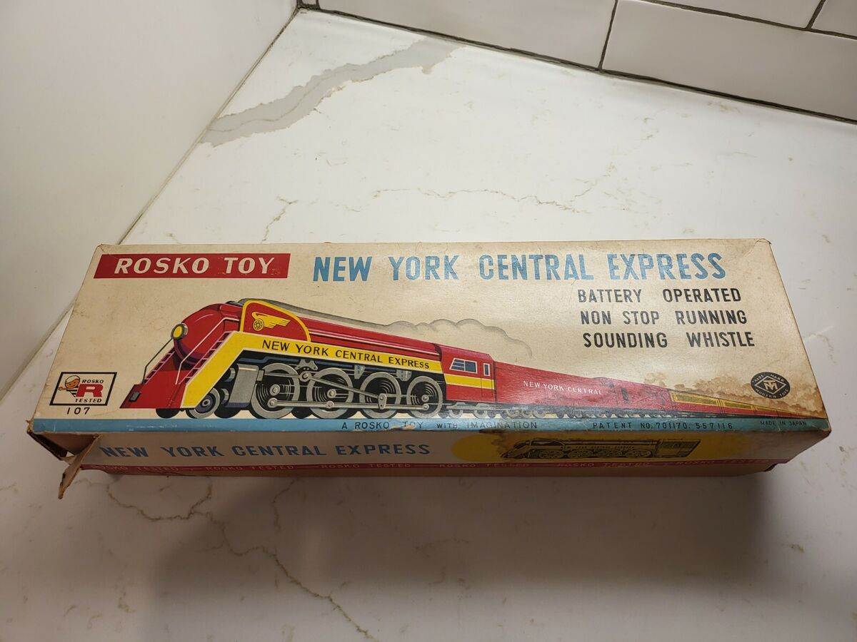 Vtg Rosko Toy New York Central Express Train Engine Rare Vtg Rosko Toy New York Central Express Train Engine Rare