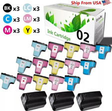 18 PACK Ink Cartridges For HP 02XL Photosmart C6180 C7150 C7180 C7280 D7145