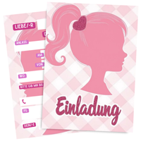 8 Einladungskarten Kindergeburtstag MäDchen Prinzessin Einladung FüR Kinder #38
