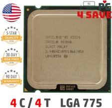 Intel Xeon X3220 CPU 2.40GHz Quad-Core 8MB LGA775 Server Processor SLACT SL9UP