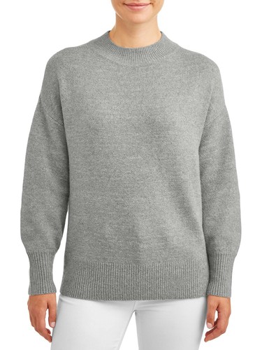 Tru Women's Mock Neck Tunic Sweater | eBay