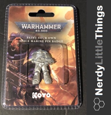 Warhammer 40k - KOYO - Paint Your Own Space Marine Pin Badge - Pin