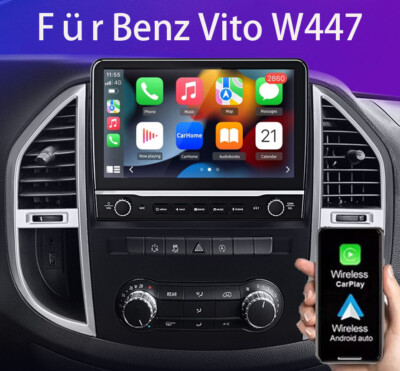 10.1  Für Benz Vito W447 Carplay Android 13 GPS Nav Autoradio BT WIFI DAB 4+64G 