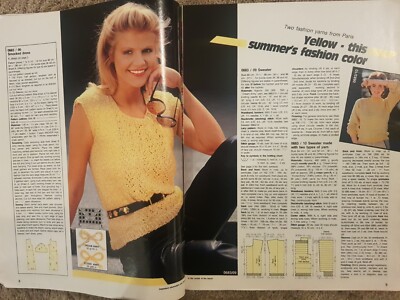 ANNA KNITTING Needlecrafts Patterns June Summer Fashions June 1983