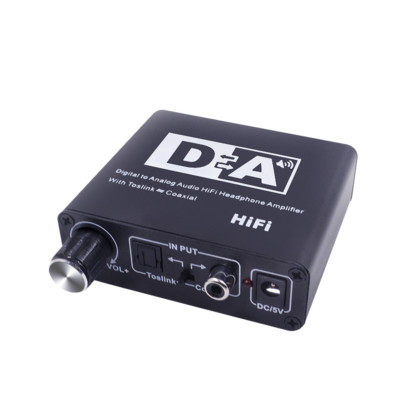 Digital to Analog Audio Amplifier Converter Box Optical Coaxial Toslink