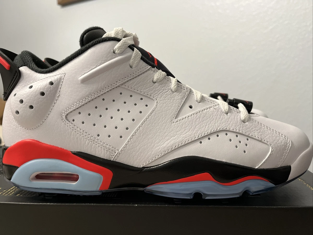 Nike Air Jordan Retro 6 Golf White Infrared DV1376-106 Men's Size 12 NoLid