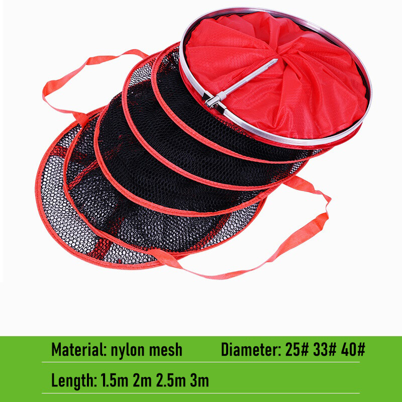 Live Fish Storage Net Bass Trap Floating Fish Cage | Storage Net - Live Caught Fishing Basket ...