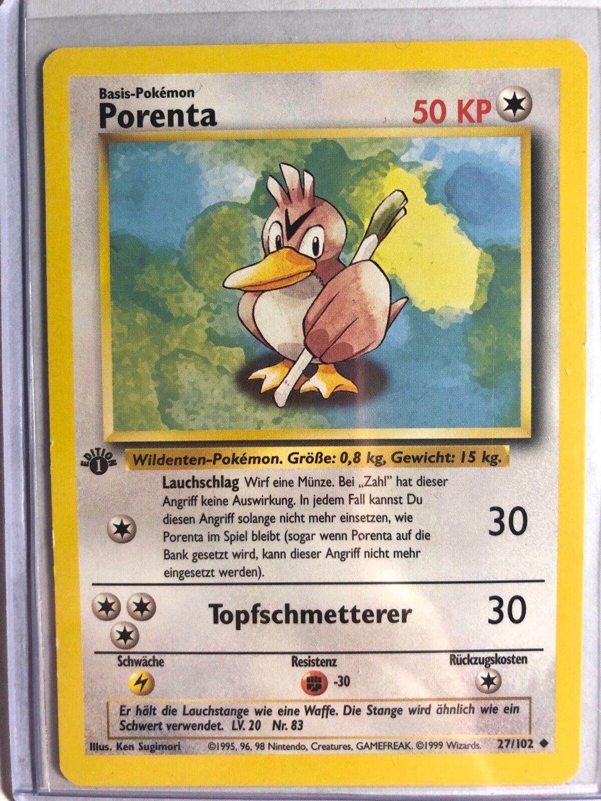 Auction Prices Realized Tcg Cards 1999 Pokemon Spanish Farfetch'd