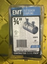 Halex 62807B 3 EMT Set-Screw Coupling 3/4" Lot Of 25