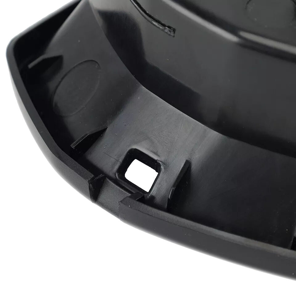 Right Passenger Door Side Mirror Frame Support Cover Trim – Fits Audi Q5 2017-2022 – Black Plastic, Painted, Without Signal Light