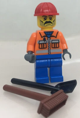 LEGO ®-Minifigur Town City Arbeiter Worker 7242 Street Sweeper- cty0016 cty016 - Bild 1 von 4