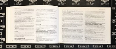 1989 Bentley Mulsanne Owners Manual Handbook TSD4919 item#LA89 | eBay