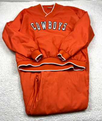 Oklahoma State Cowboys Track Suit Mens XL Orange Windbreaker Set