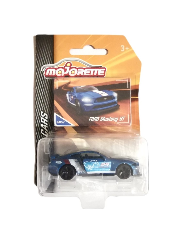 FORD MUSTANG GT BLUE MAJORETTE 1/64 RACING CARS 204C MINIATURE CAR