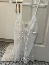 white sheer lace cami top