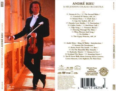 ANDR  RIEU - FOREVER VIENNA [US] [CD+DVD] NEW DVD