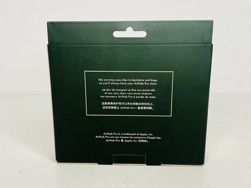 Nuovo con scatola - Kate Spade New York Knott Airpod Pro custodia pelle oro rosa con catena NUOVO - Foto 3 di 7