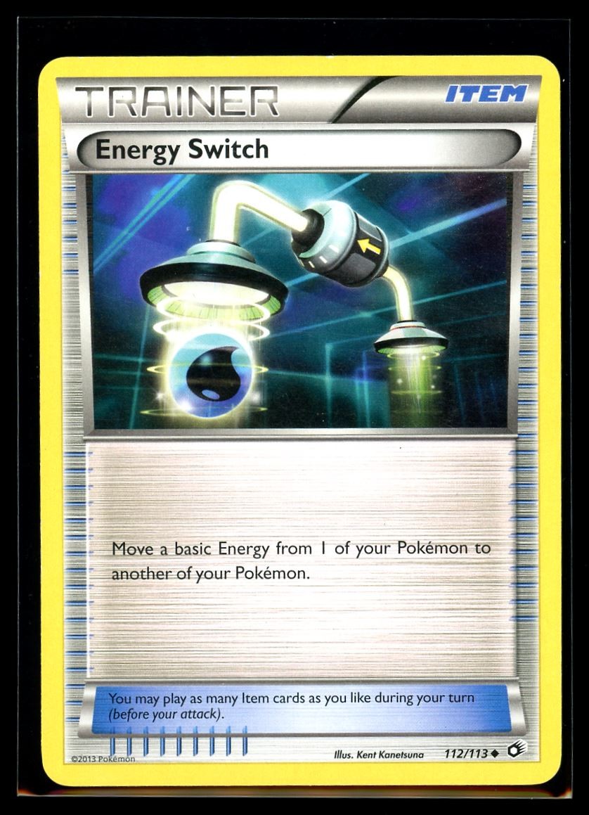 2013 Black & White - Legendary Treasures Energy Switch #112 Non Holo Pokemon