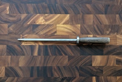 Shun Premier 9'' Combination Honing Steel Honing Rod Pakkawood Japanese Sharpener