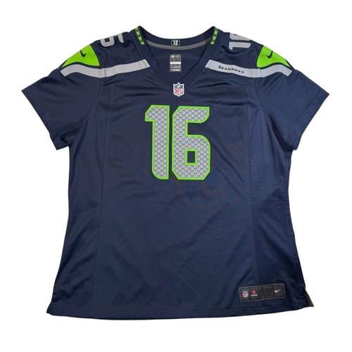 Nike Seattle Seahawks Tyler Lockett Jersey Womens XXL Navy Blue #16 NFL Football