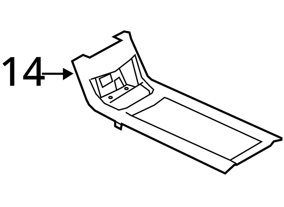 ADEQUADO PARA 2010-2019 LINCOLN MKT PANEL - CONSOLE AE9Z7404567AC - NOVO FABRICANTE DE EQUIPAMENTO ORIGINAL - Imagem 4 de 4