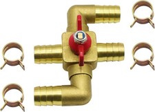 Heater Core Bypass Valve 4-way Solid Brass Automobile Integrated Manual