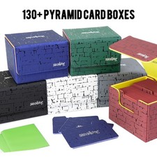 Sanseking Premium Pyramide Muster Oberfl&auml;che Karte Speicher Magnet Box PU Leder