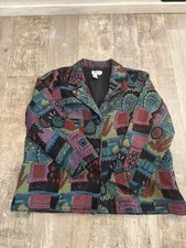 Chico's Patterned Multi-Color Jacket
