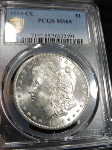 1884-CC  Silver Dollar***PCGS MS65***Beautiful PQ Example***WHITE with LUSTER