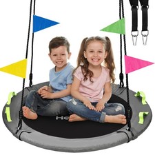 HeyZoo Tree Swing, Saucer Swing 40 Inch for Kids, 900lbs Weight Capacity, with A