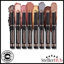 LANGMANNI Cream Eyeshadow Stick Gift Set, 8 PCS Soft Smooth Matte Earth & Bright