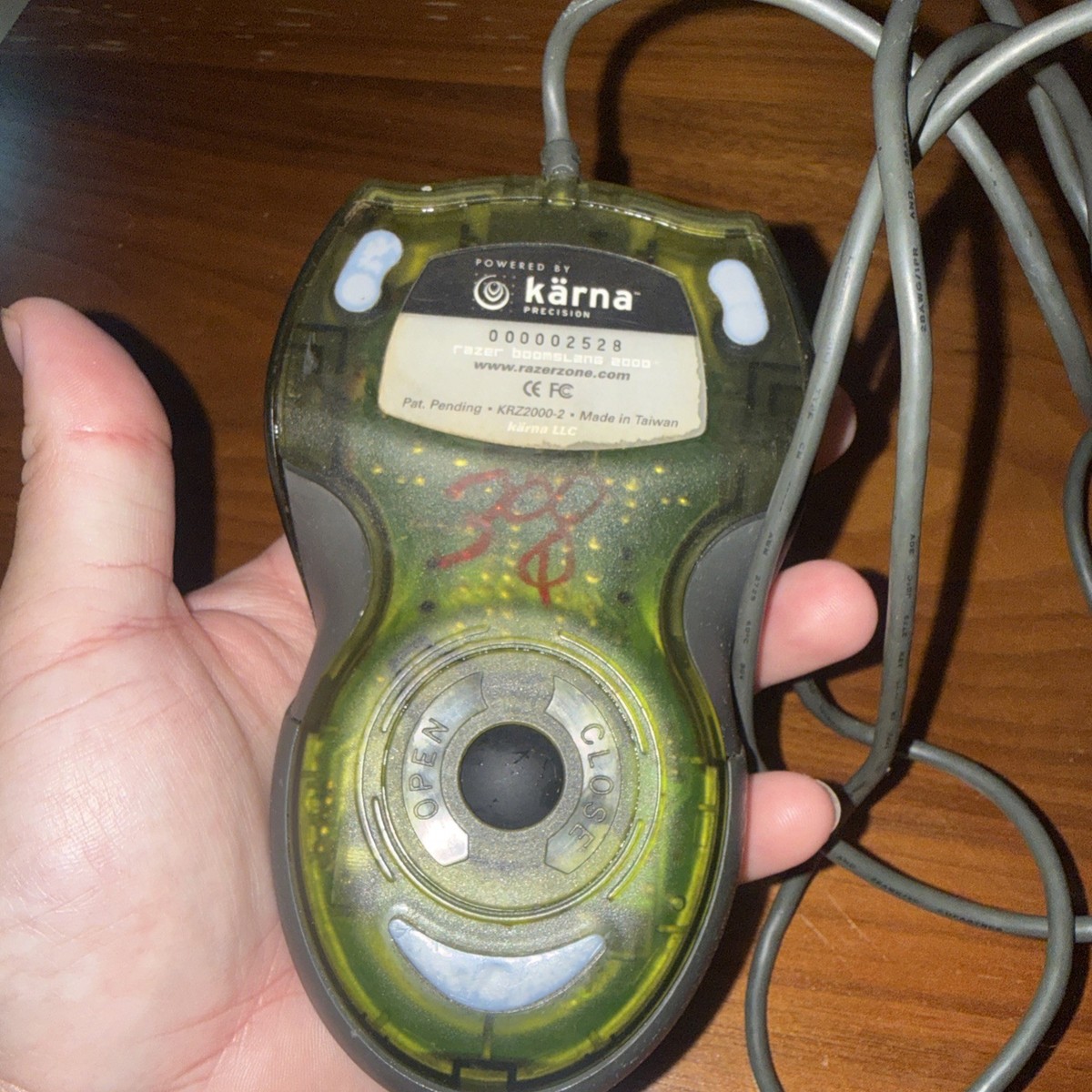 Razer Boomslang First Edition 1999 Vintage Gaming Mouse Ball Style
