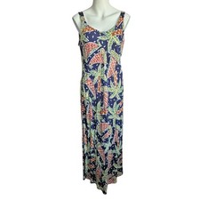 Hilo Hattie Hawaiian Original Maxi Tropical Print Dress XL Resortwear Summer