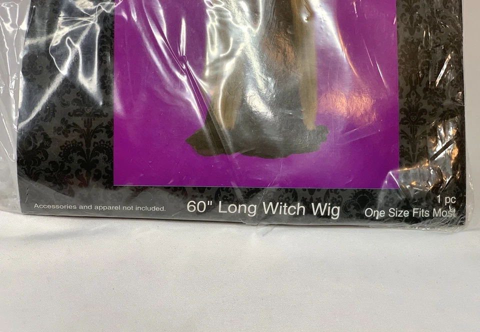 2013 LONG WITCH WIG 60" by Holiday Inspirations NOS NEW SEALED Halloween Cosplay - Image 2 of 4