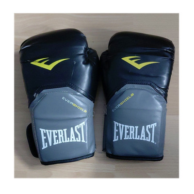 Everlast Evershield Boxhandschuhe 10 oz Schwarz mit Klettverschluss (Gebraucht)