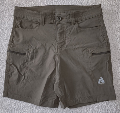 Eddie Bauer First Ascent dark green nylon hiking shorts ladies size 4