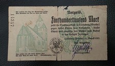 GERMANY  POLAND 1923-NOTGELD Landsberg Warthe, 500000 MARK, vf