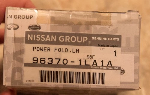 OEM NISSAN INFINITI QX56 QX80 LEFT POWER FOLDING UNIT MIRROR ACTUATOR 963701LA1A