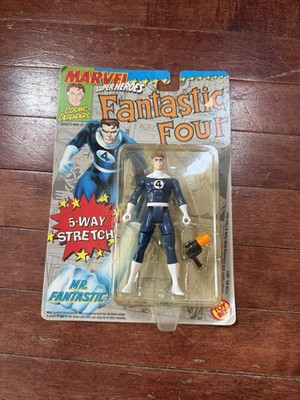 1992 Toy Biz Marvel Super Heroes Fantastic Four Mr. Fantastic Action Figure NEW