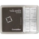 Valcambi 10x10 Gram Silver CombiBar 3.215 oz with Assay Card
